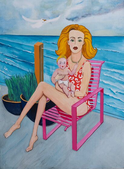 Seagull and Baby - a Paint Artowrk by Philipp Humm